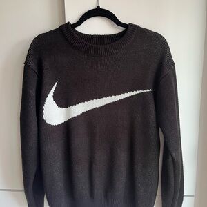 Nike x Supreme Men's Black White Crewneck Sweater M Medium